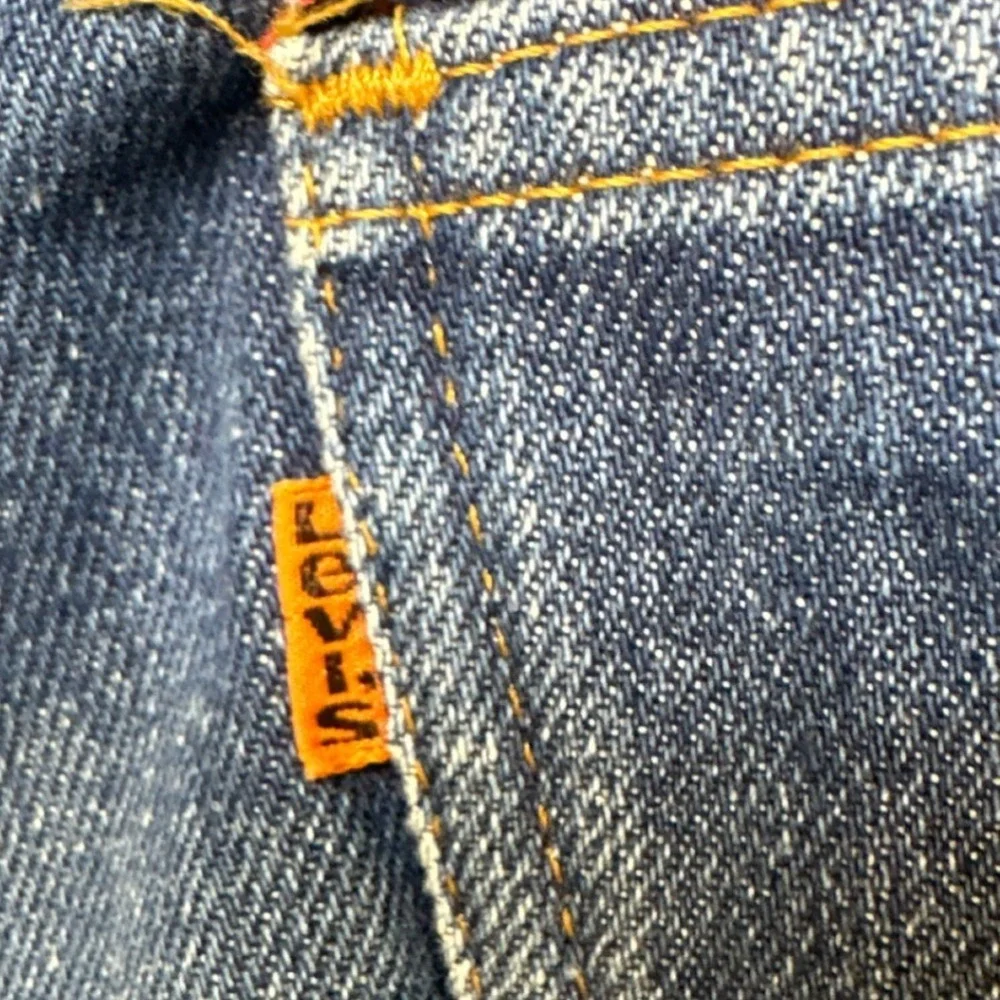 Levi's 2517 Jeans Men 38x34 Blue Excellent Vintage 1986 Flannel Lined Orange Tab